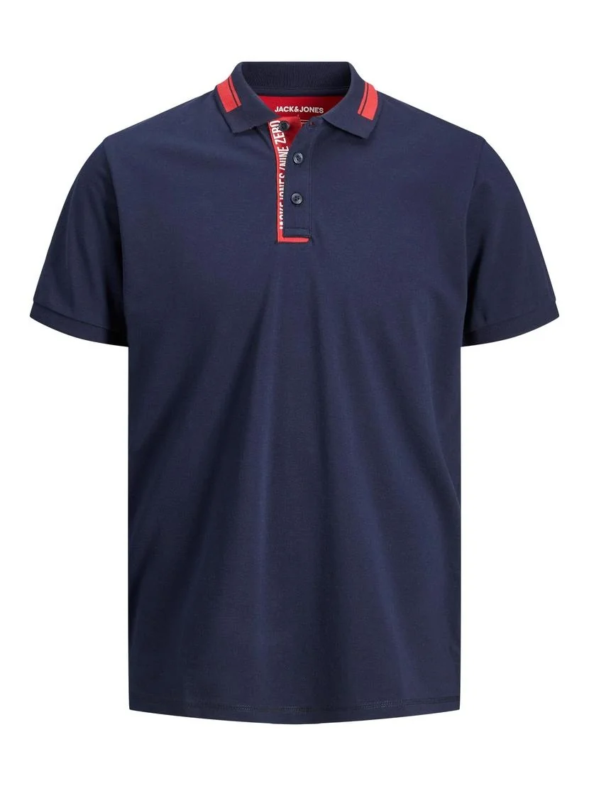 Поло JJCUT POLO SS 12200444-Navy Blazer-Fit:Standard fit Jack & Jones XXL Темно-синій