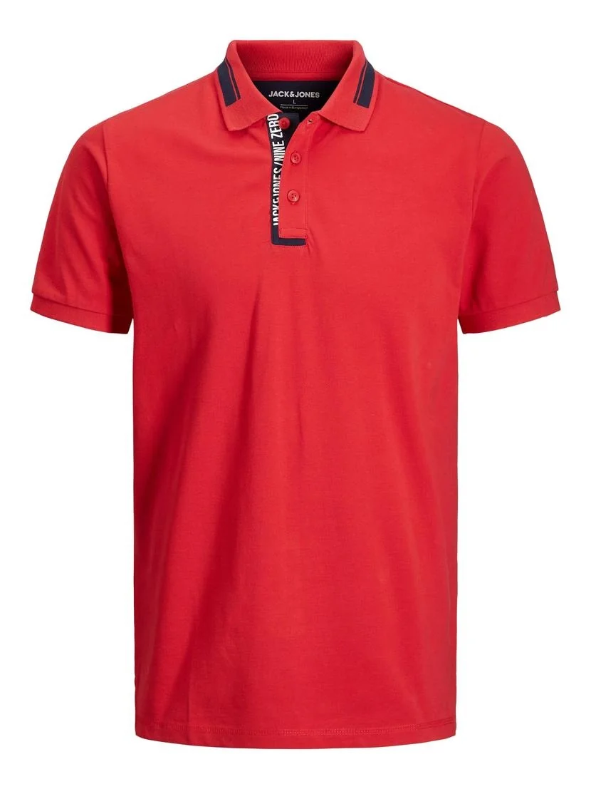 Поло JJCUT POLO SS 12200444-True Red-Fit:Standard fit Jack & Jones XXL Червоний
