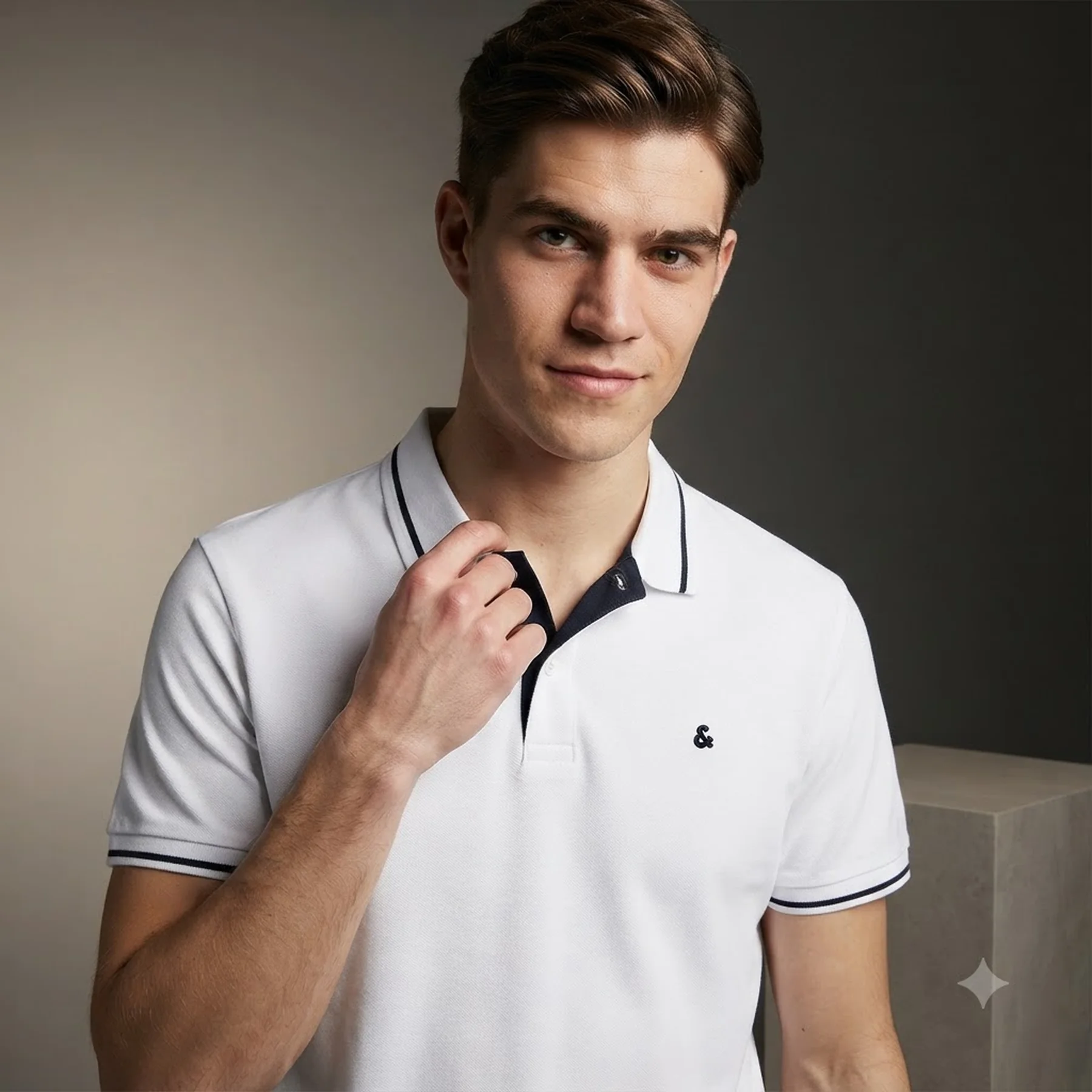 Поло JJEJERSEY POLO SS NOOS 12180891 White Jack & Jones XXL Білий
