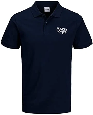 Поло JJHERO POLO SS CAT 12175087 Navy Blazer Jack & Jones M Темно-синій