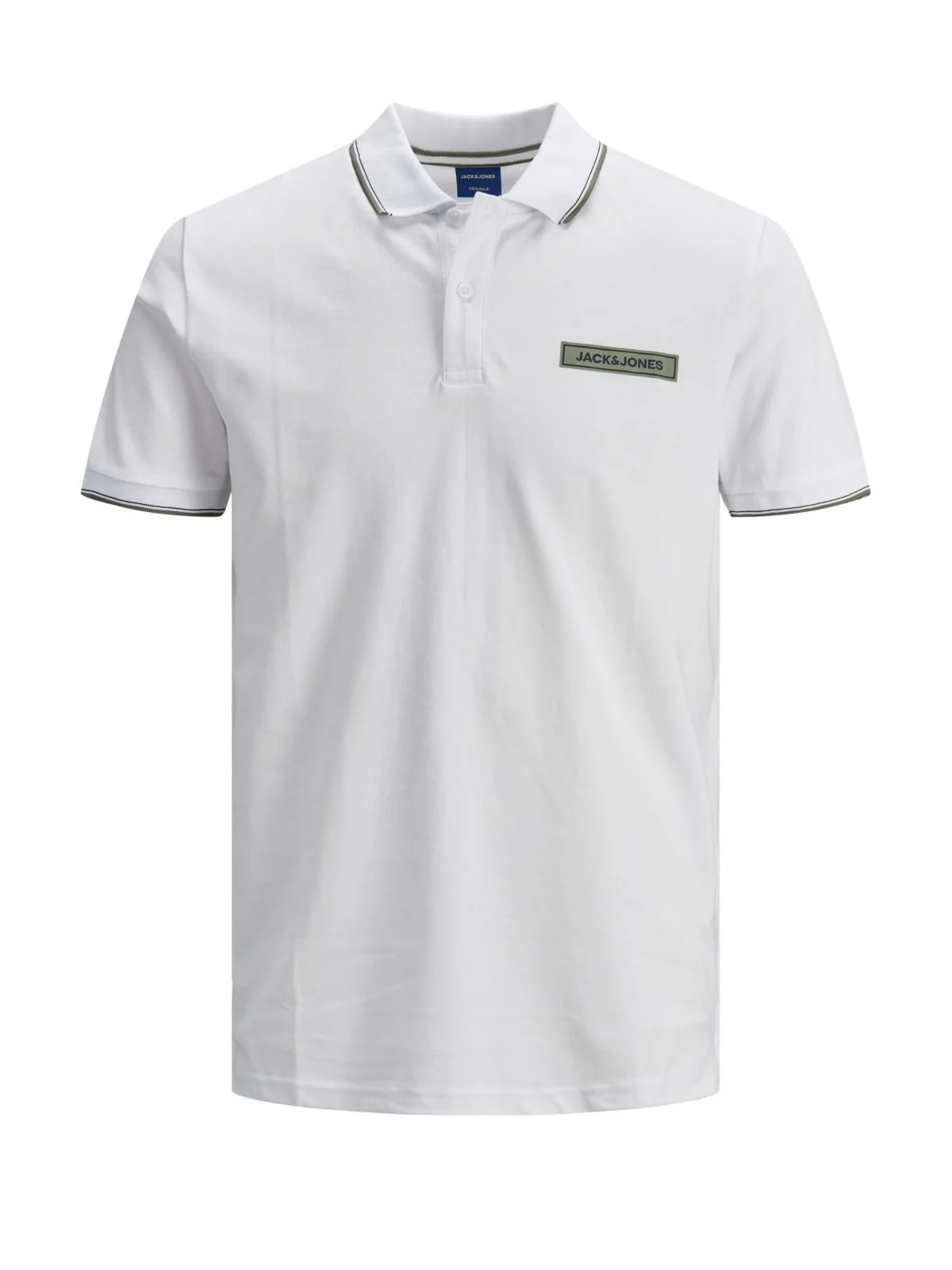 Поло JORLONDONS POLO SS UK 12186392 White Jack & Jones XXL Білий