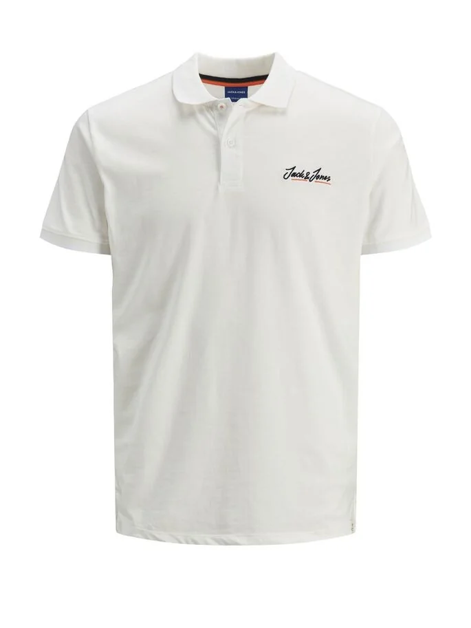 Поло JORTONS POLO SS SN 12186778 Cloud Dancer Jack & Jones XXL Білий