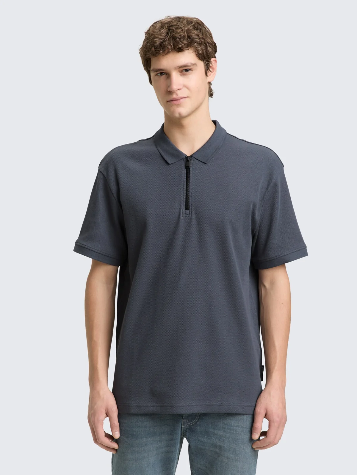 Поло Men's Denim Polo Shirt 1050294-21756 Tom Tailor XXL Темно-сірий