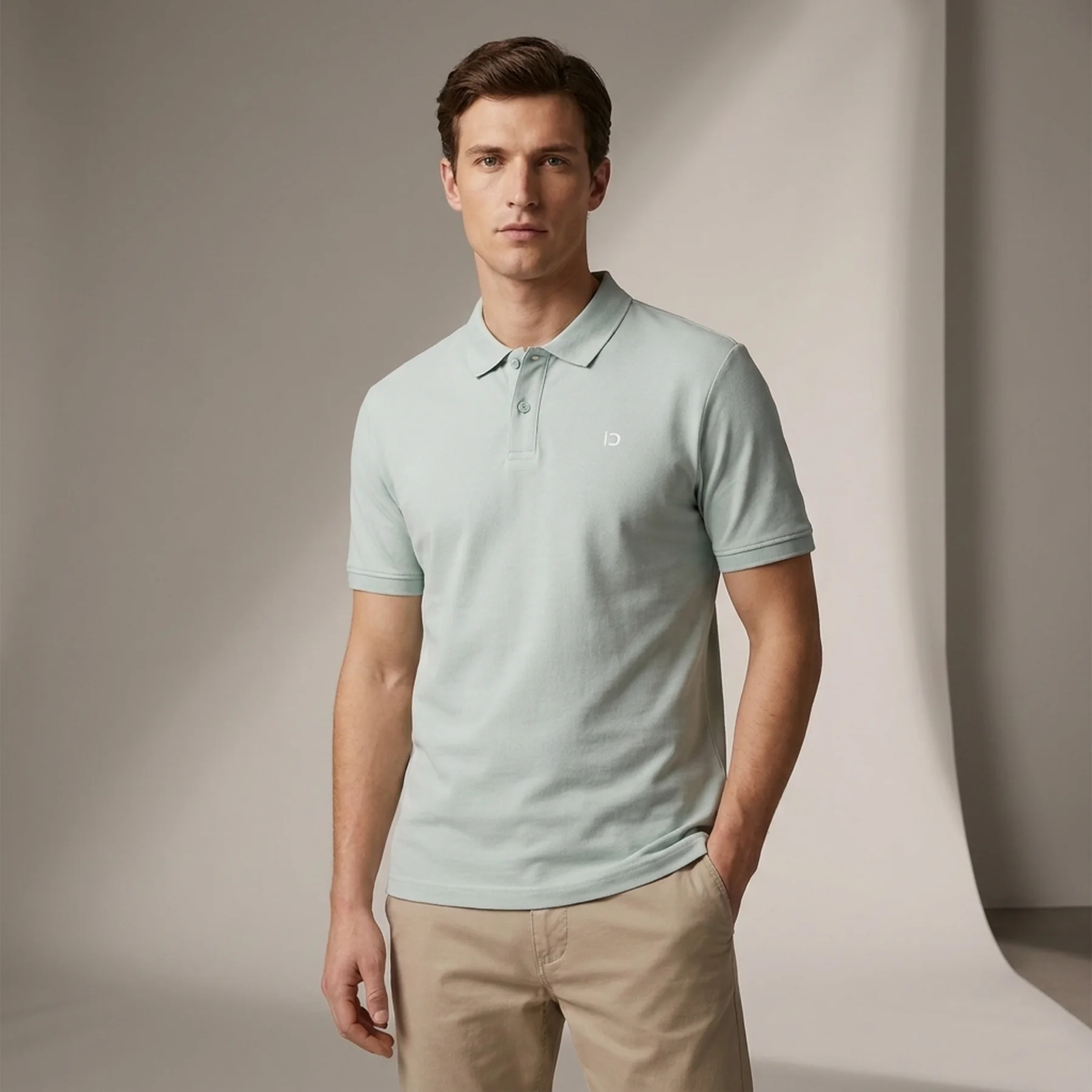 Поло mit Logo Print 1041184-17549 Tom Tailor XXL Блакитний