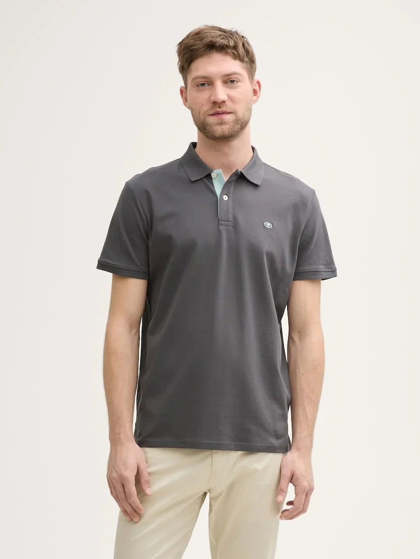 Поло Polo Shirt 1027713-10307 Tom Tailor XXL Темно-сірий