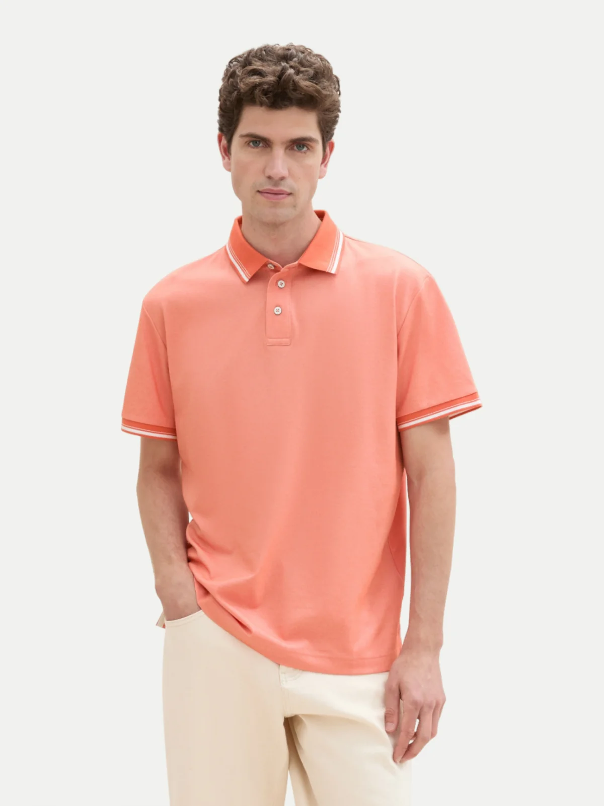 Поло Polo Shirt 1041795ХХ12642 Tom Tailor L Кораловий