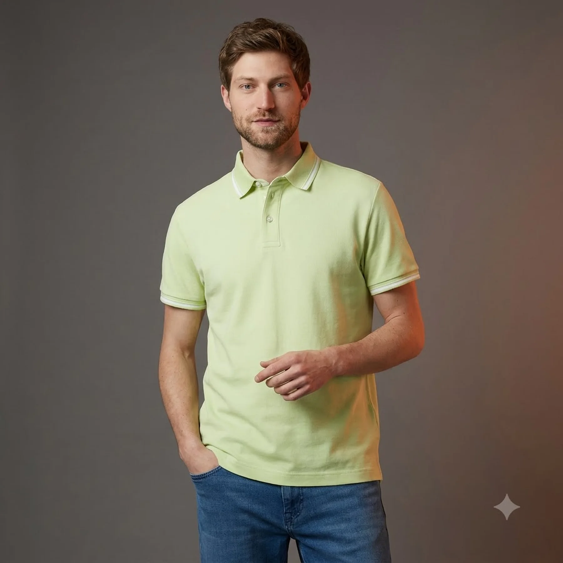 Поло Polo Shirt 1041795ХХ35169 Tom Tailor XXL Салатовий