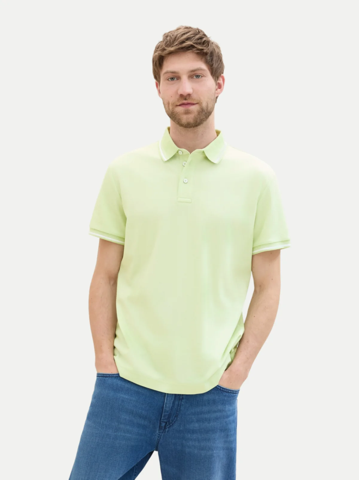Поло Polo Shirt 1041795ХХ35169 Tom Tailor XXL Салатовий