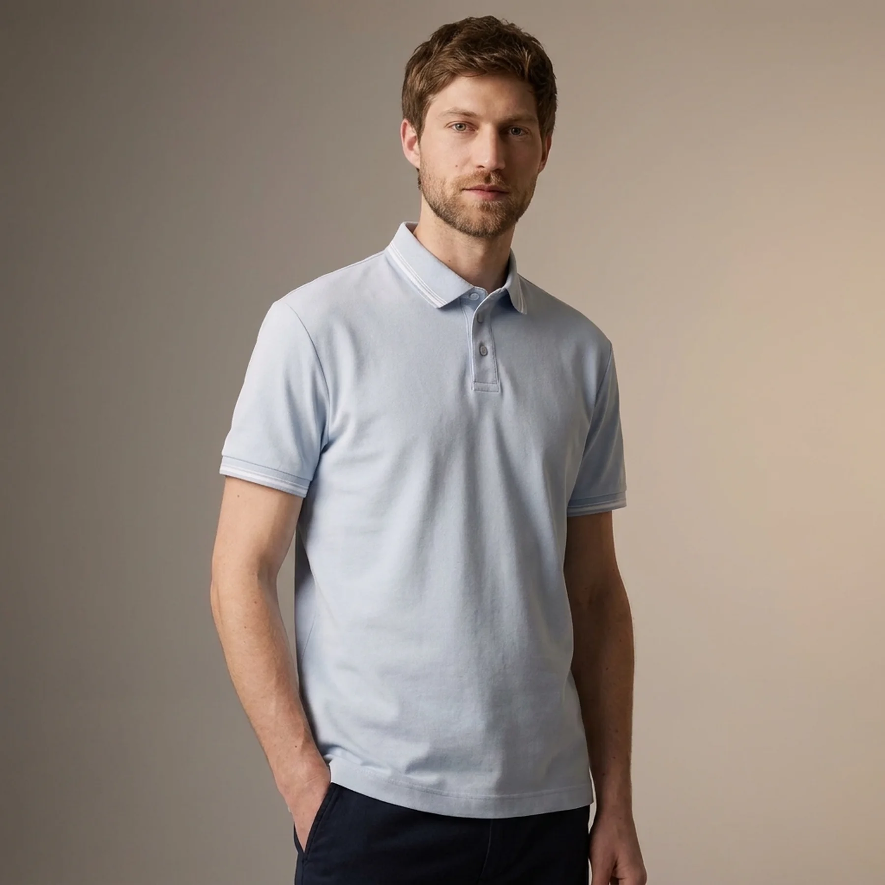 Поло Polo Shirt 1041795ХХ35271 Tom Tailor L Блакитний