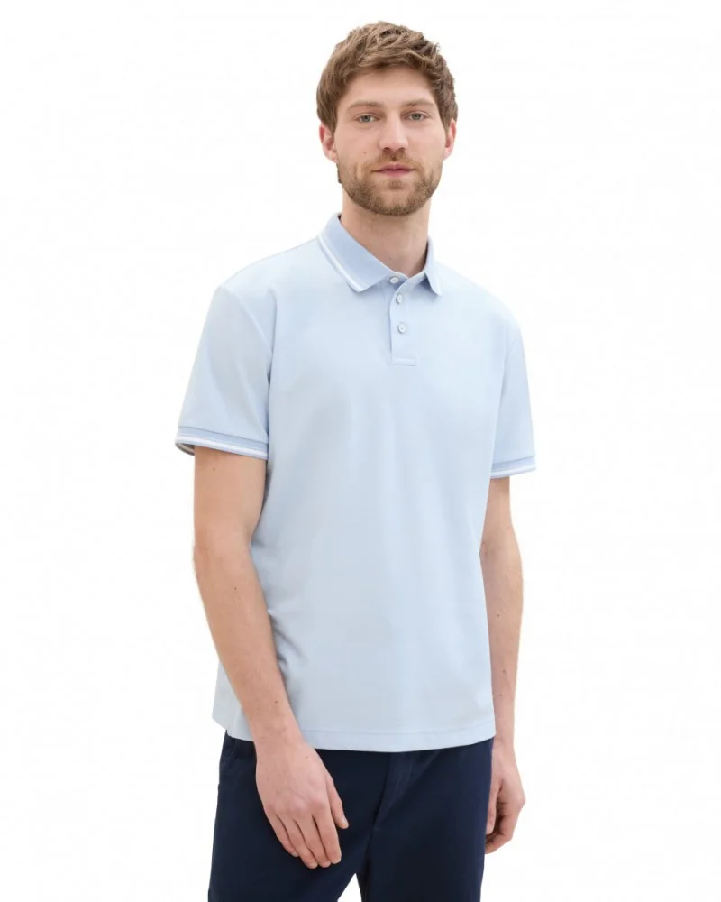 Поло Polo Shirt 1041795ХХ35271 Tom Tailor L Блакитний