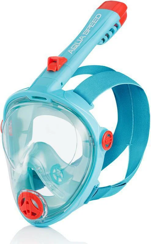 Повнолицьова маска Aqua Speed SPECTRA 2.0 KID 7083 бірюзовий, червоний Діт L