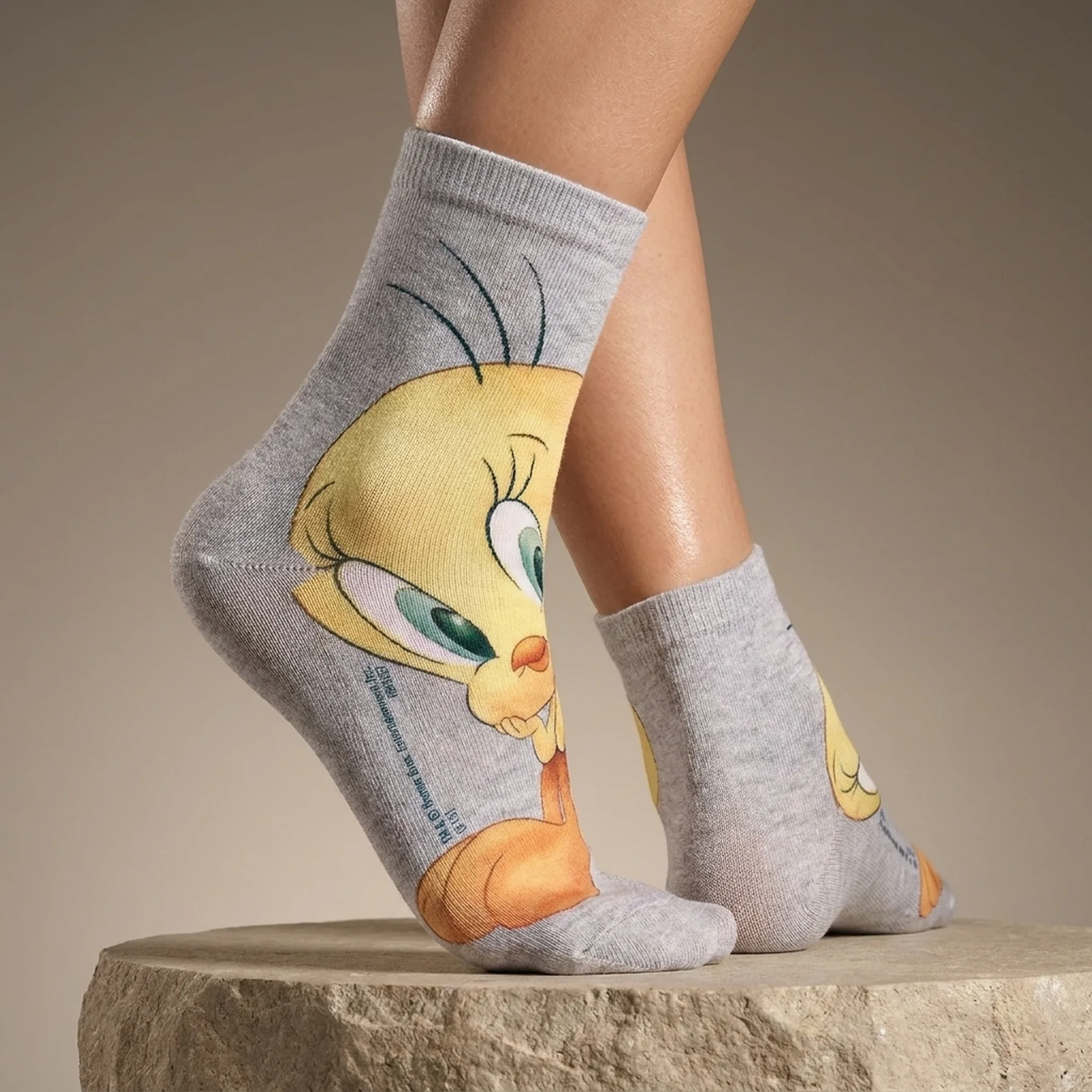 Шкарпетки LOONEY TUNES GROS MOTIF сірий Діт 36-41