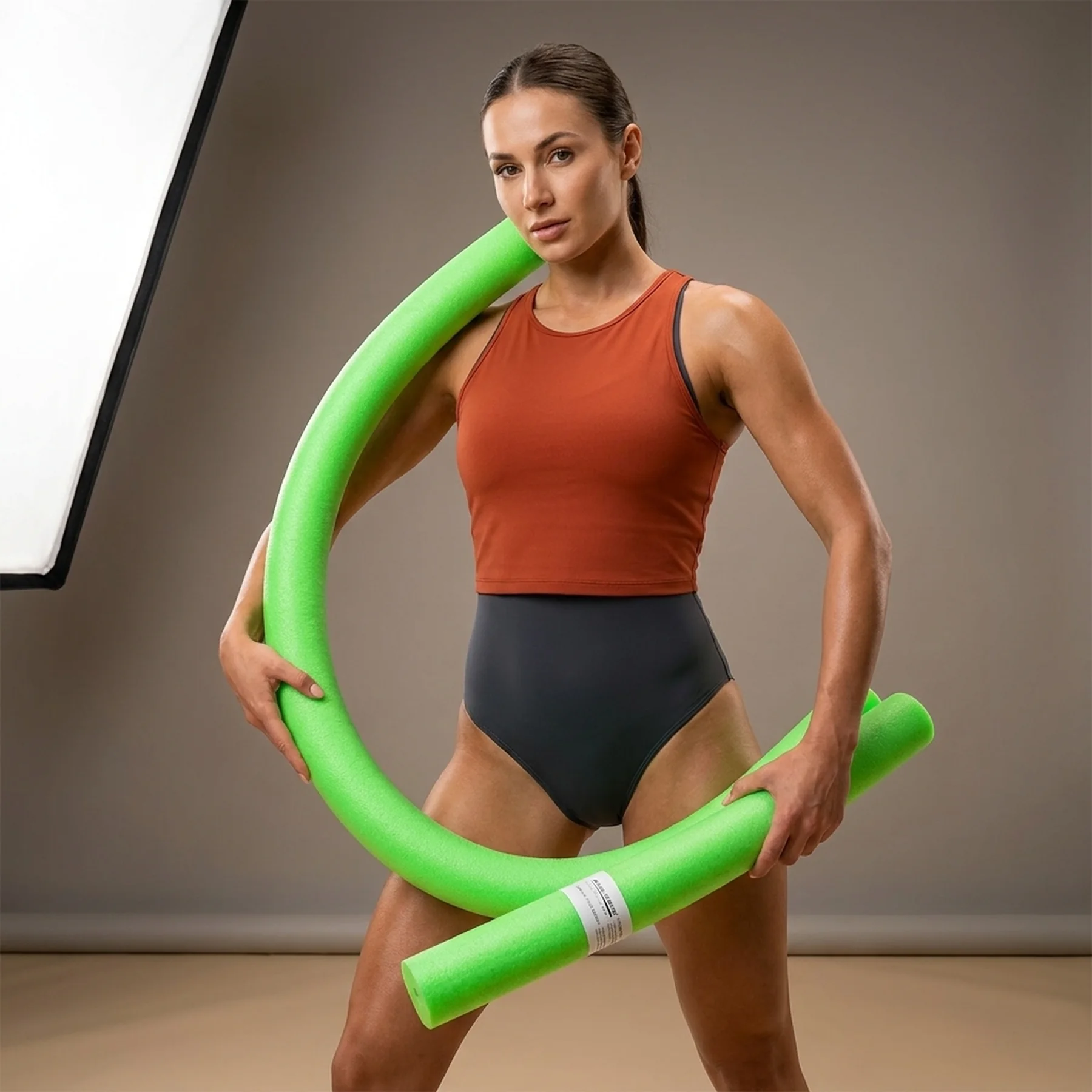 Аквапалка для аквафітнесу Aqua Speed Pool noodle 6445 зелений Уні 160х7 см