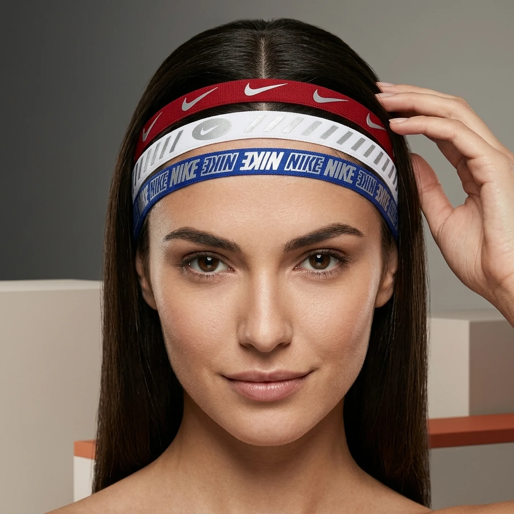 Nike Metallic Headbands 3 Pack - Гумки Для Волосся