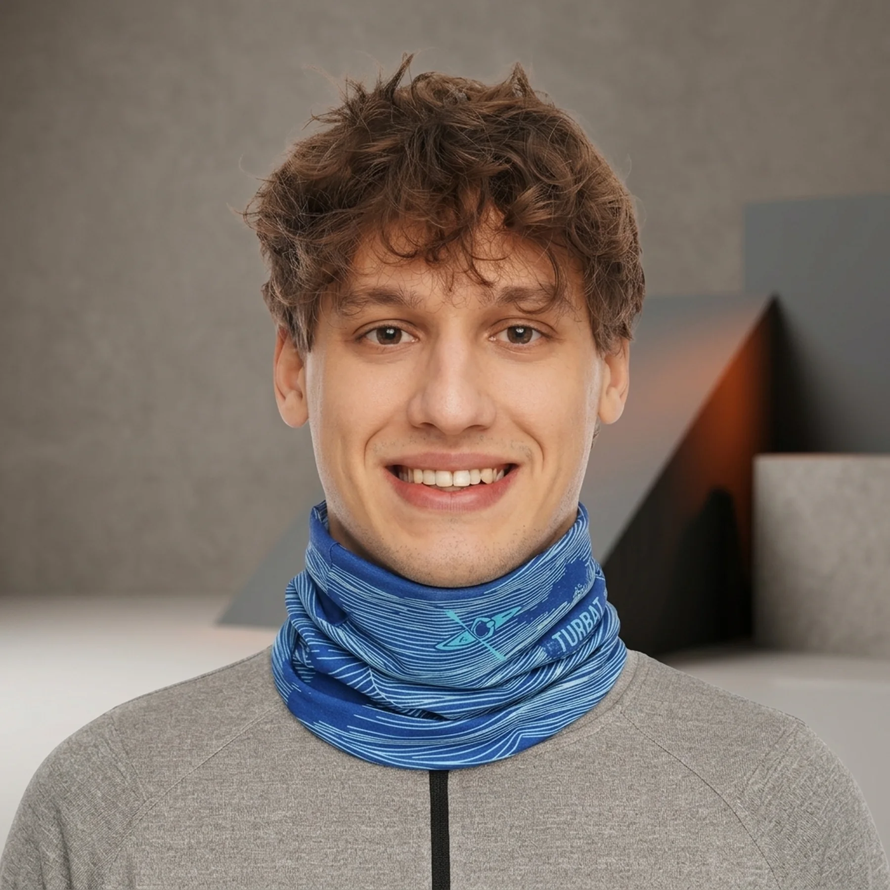 Пов'язка Turbat Scarf solo kayaker - синій/каякер