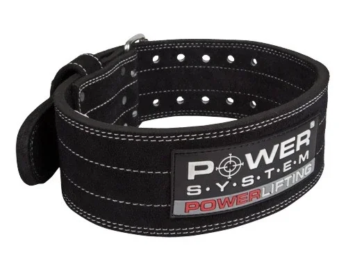 Пояс для пауерліфтингу Power System PS-3800 PowerLifting шкіряний Black
