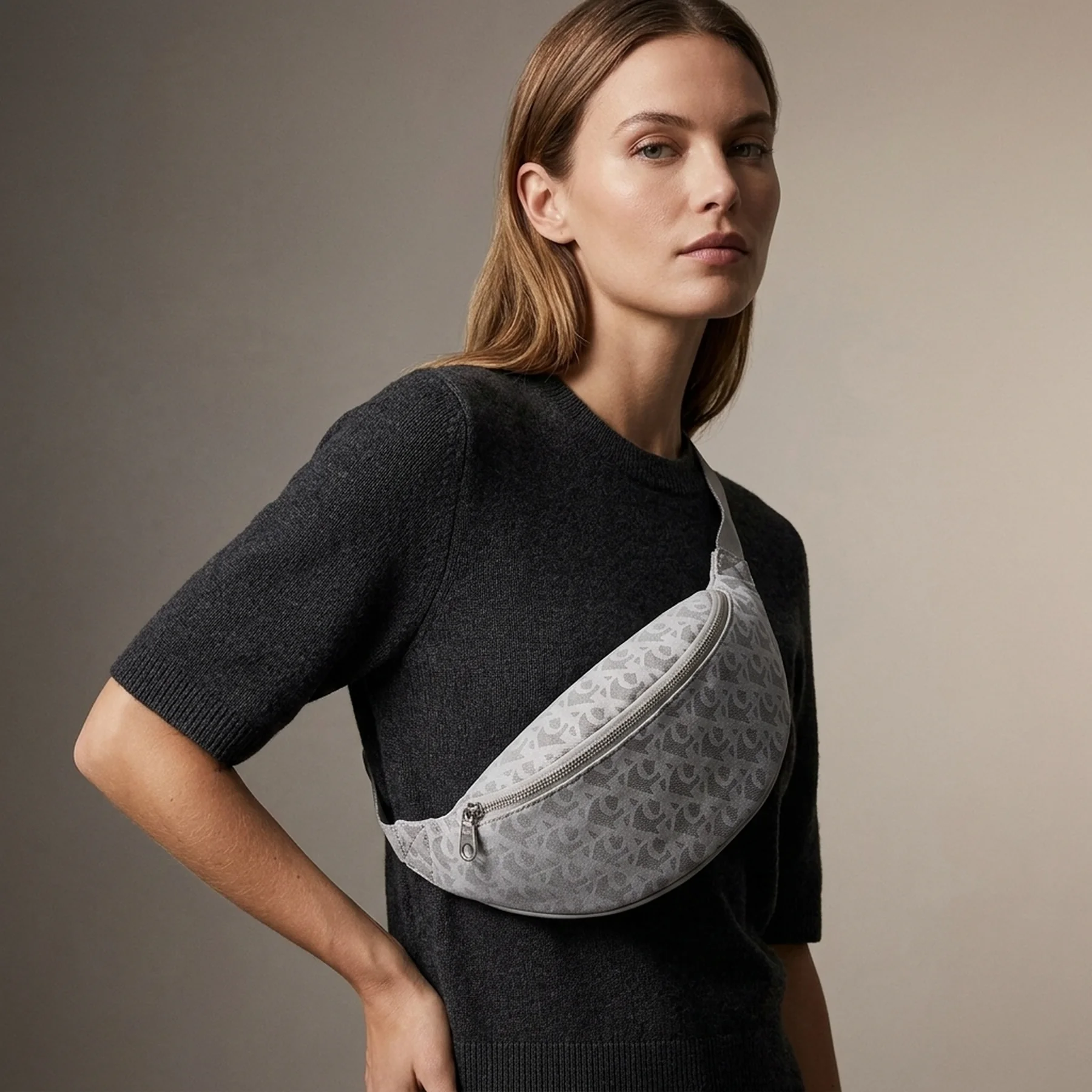 Поясна сумка Calvin Klein із текстилю 1159850205 Сірий