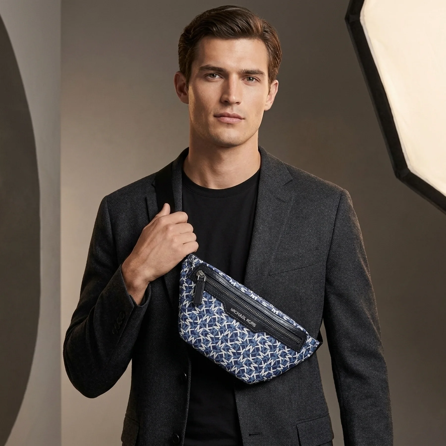 Поясна сумка Lautner Michael Kors 1159850641 Синього кольору