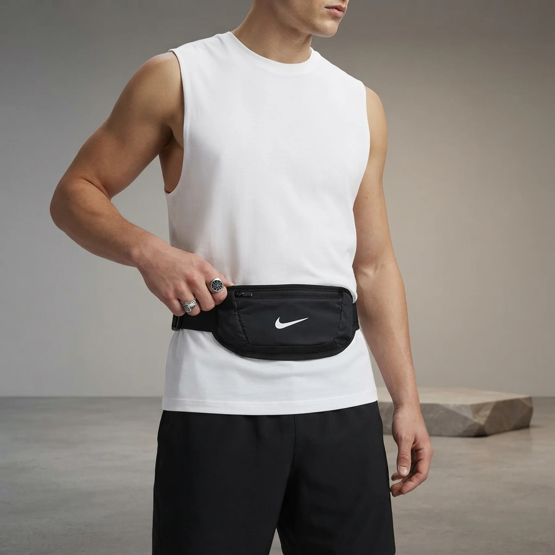 Поясна сумка Nike з логотипом 1159852926 Чорний