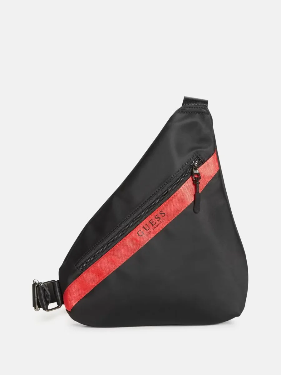 Поясна сумка слінг Guess з логотипом 1159791967 (Чорний, One Size)