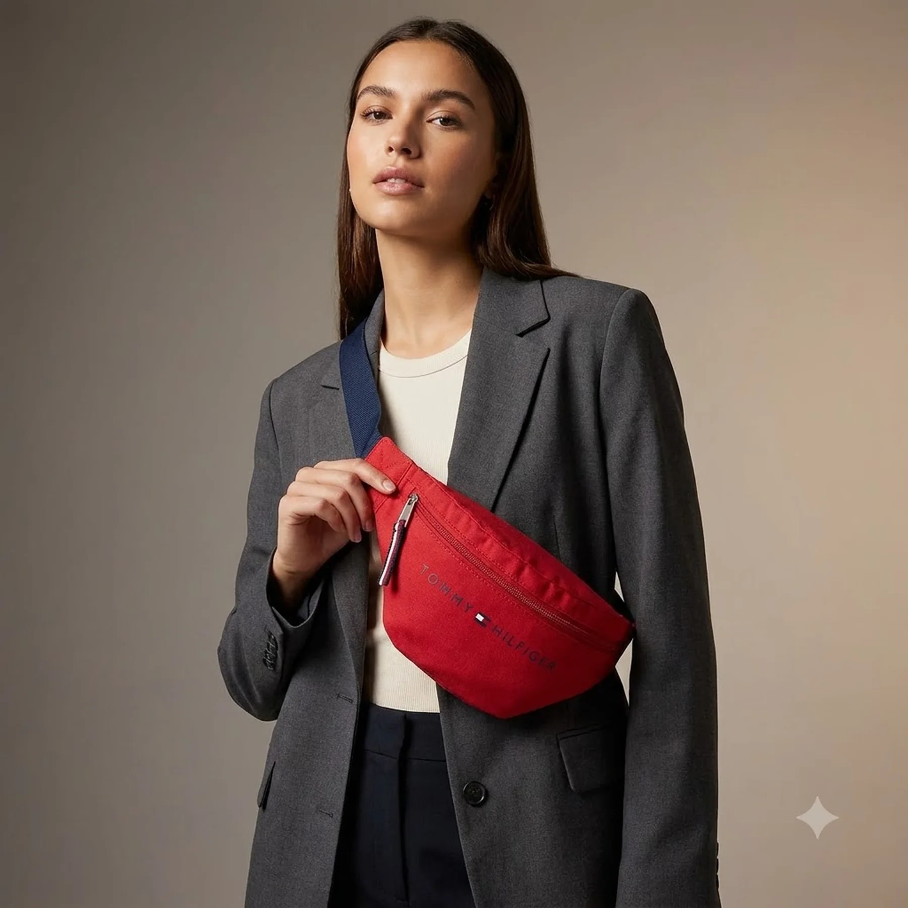 Поясна сумка від Tommy Hilfiger бананка слінг 1159808366 (червоний, One size)