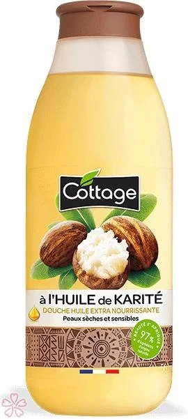 Питательное гель-масло для душа Cottage Douche Huile Precieuse Extra Nourrissante 560 мл Олія каріте