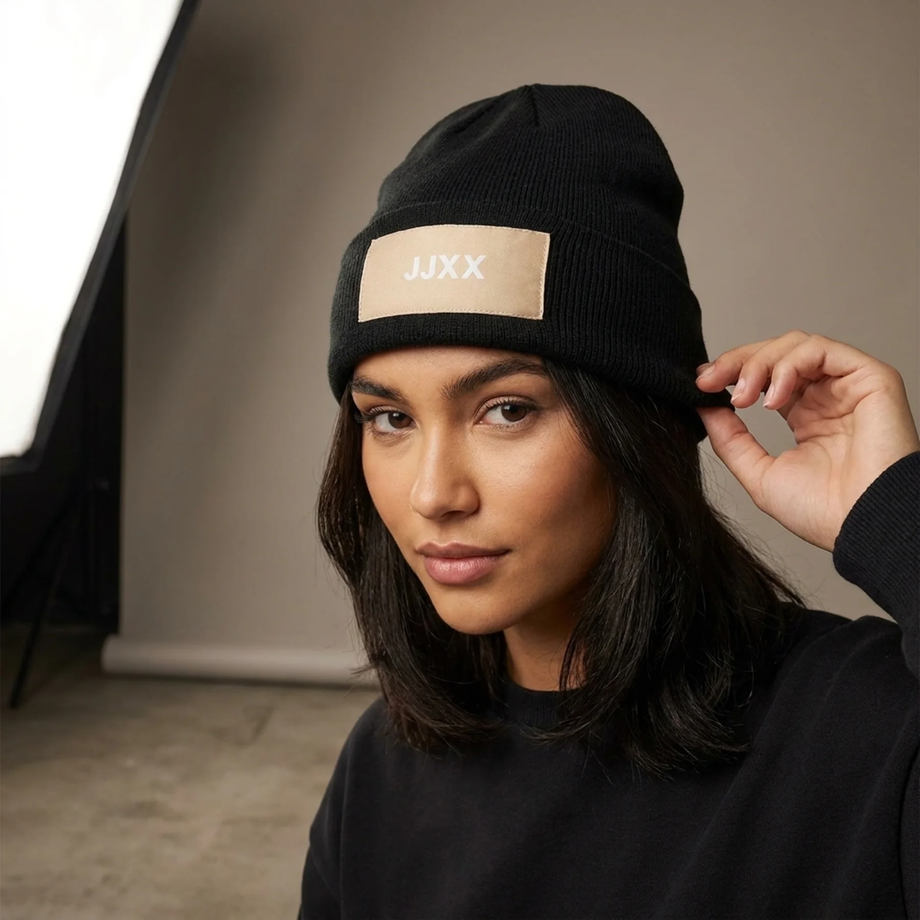 Шапка JXBASIC LOGO BEANIE SN 12205033-Black JJXX ONE SIZE Чорний