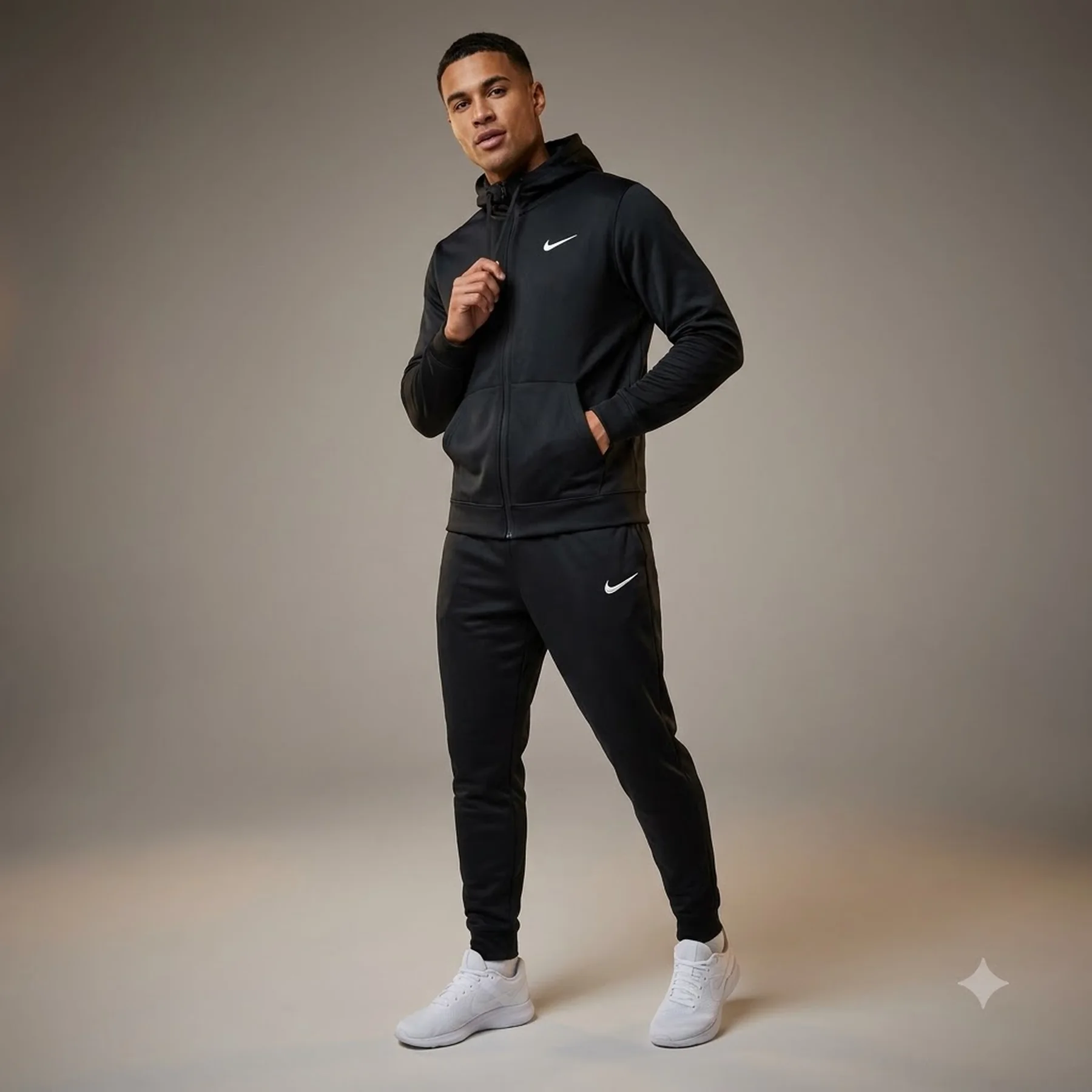 Спортивний костюм чоловічий Nike Nk Df Hdie Fz Fl Dri-Fit (CZ6376-010__CZ6379-010)