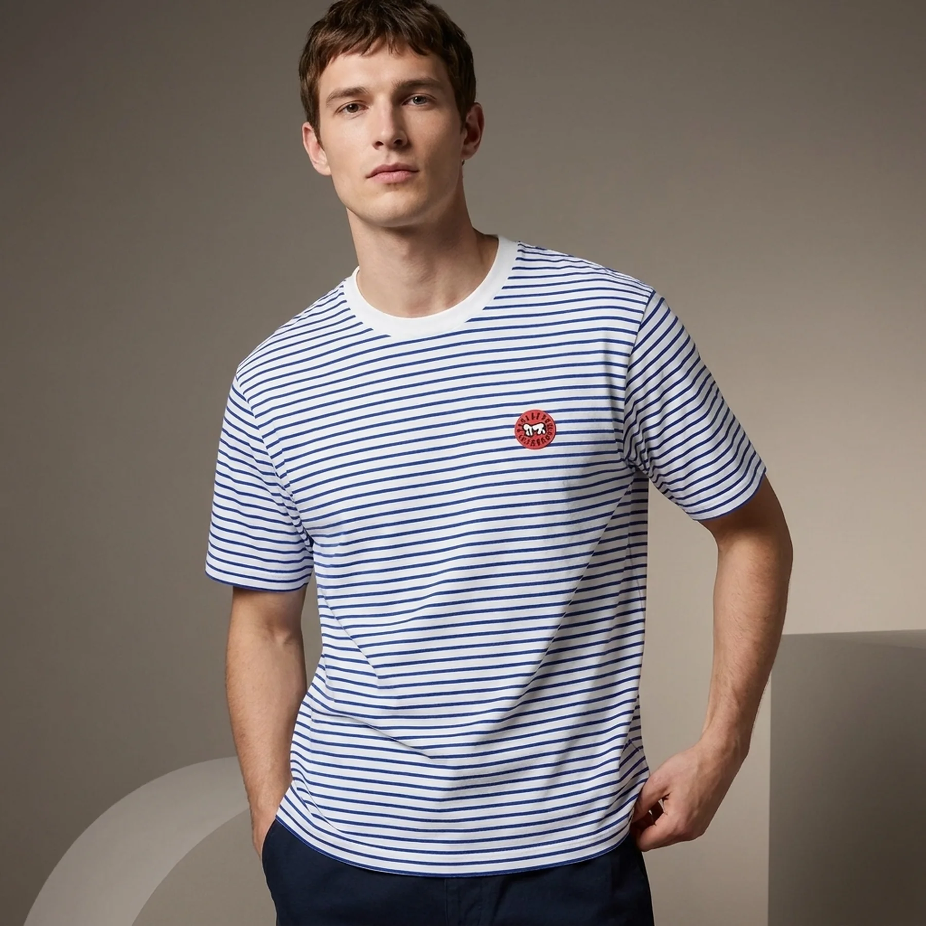 Футболка Keith Haring UNIQLO в смужку 1159856579