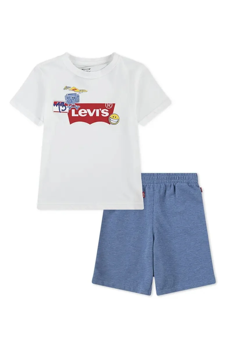Дитячий комплект Levi's футболка та шорти 1159843575