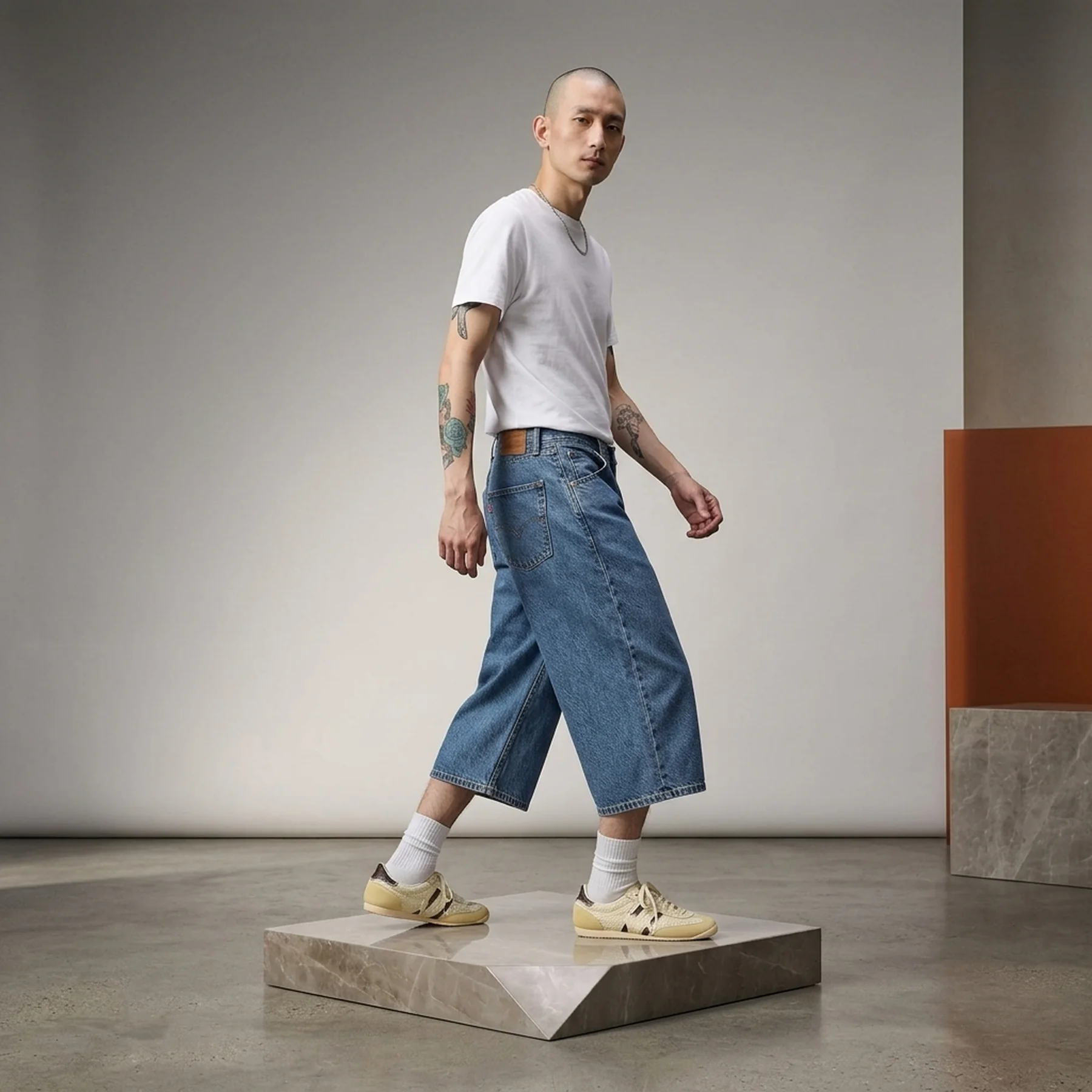 Укорочені джинси Twisted Baggy Levi's капрі 1159857358