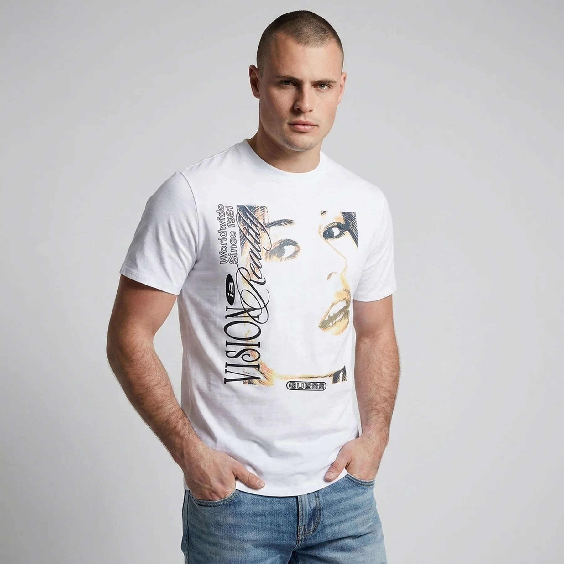 Чоловічі футболки Guess з принтом та вишивкою 1159857514