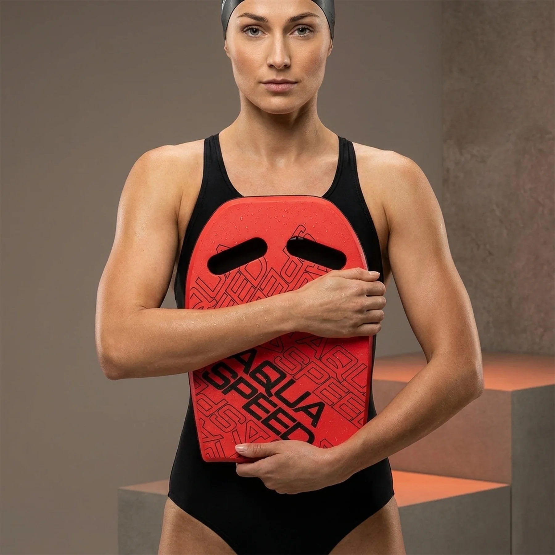 Дошка для плавання Aqua Speed WAVE KICKBOARD 3971 червоний Уні 43x28x3,6cм