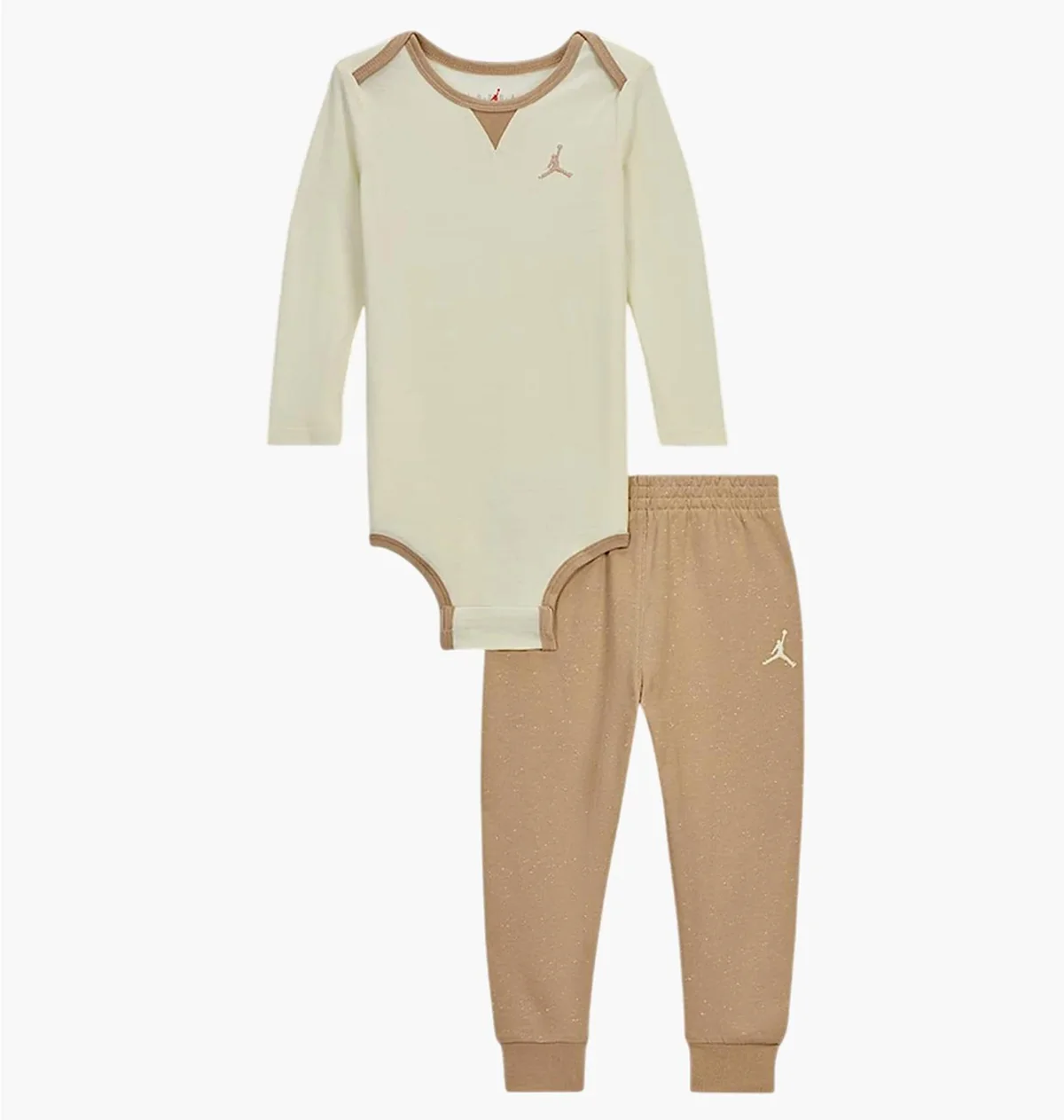 Спортивний костюм дитячий Jordan Rib Nep Bodysuit Set Beige/Brown (65D683-X0L)
