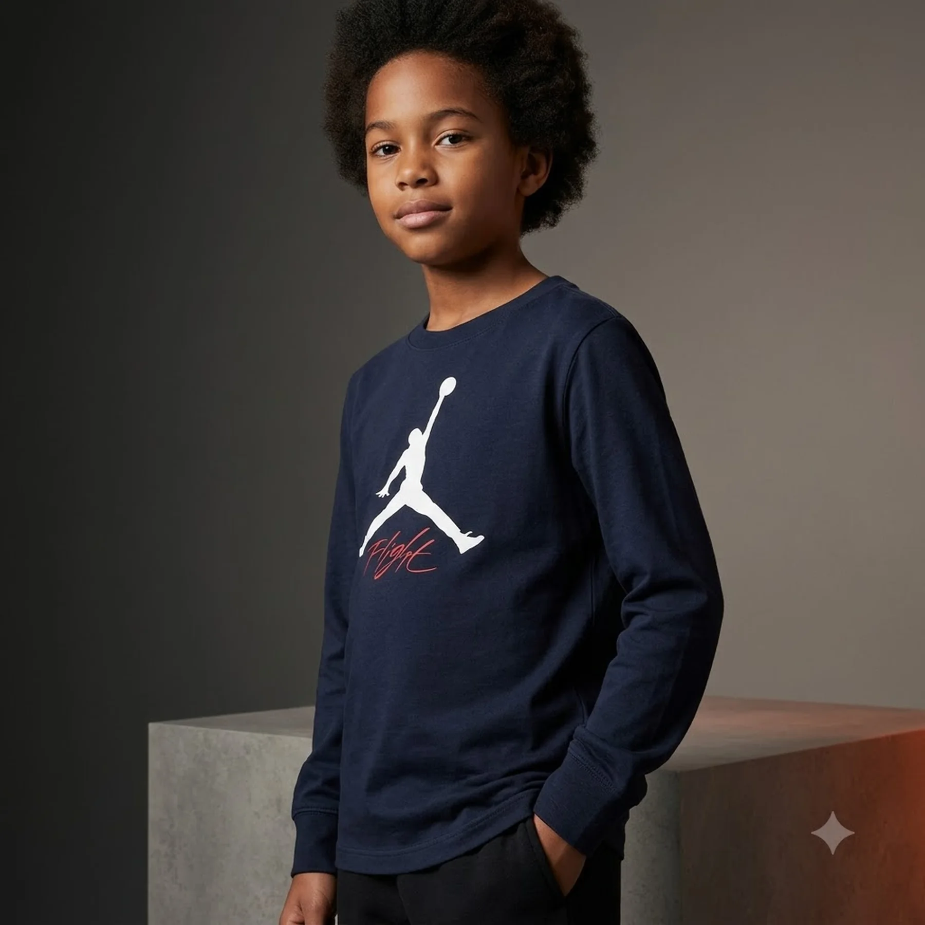 Светр дитячий Jordan Baseline Flight Long Sleeves Tee (85C892-023)
