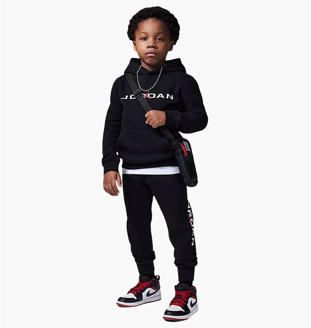 Спортивний костюм дитячий Jordan Little Kids 2-Piece Baseline Pullover Hoodie Set Black (85D675-023)
