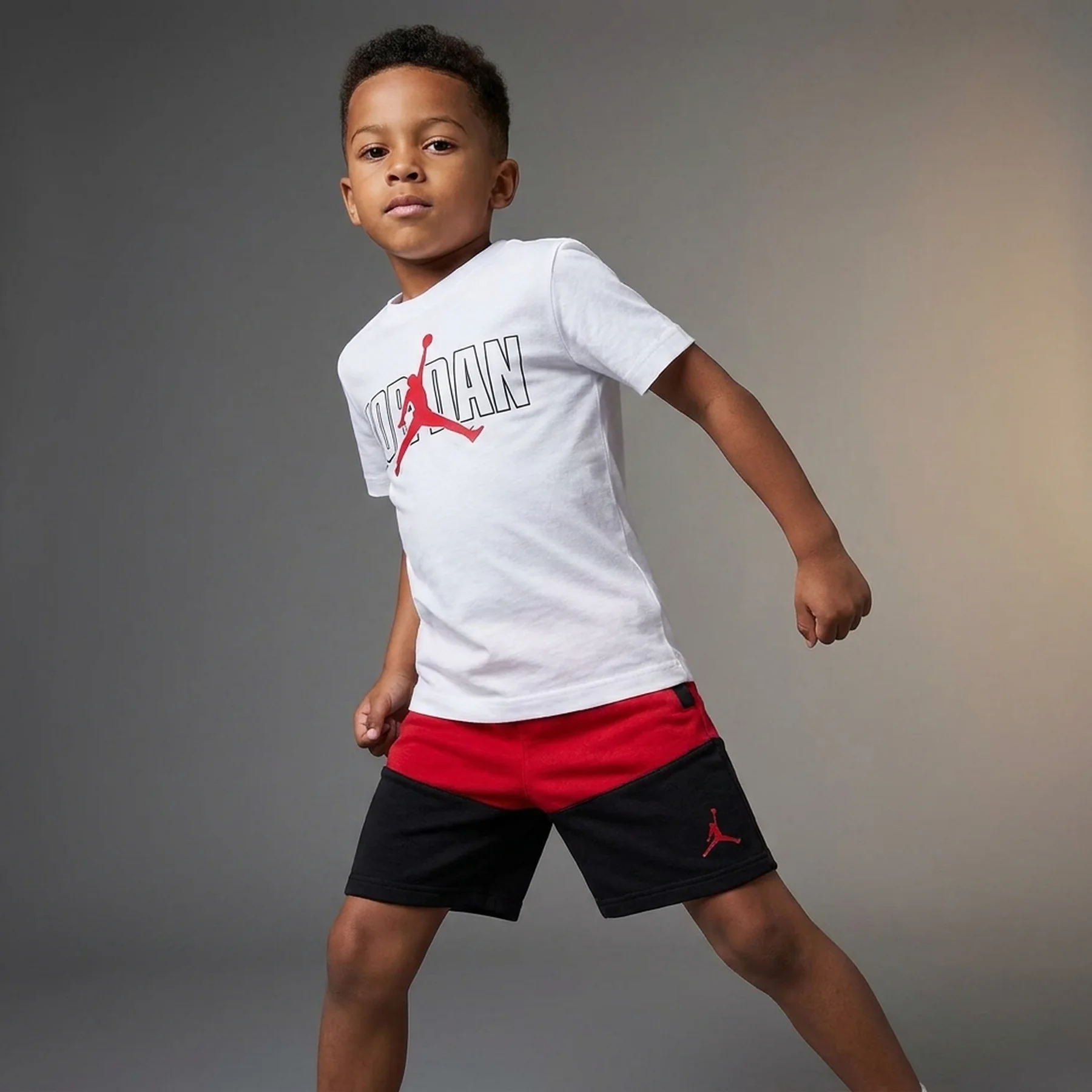 Спортивний костюм дитячий Jordan 2-Piece Stacked Mixed Set White/Red (85D767-R78)