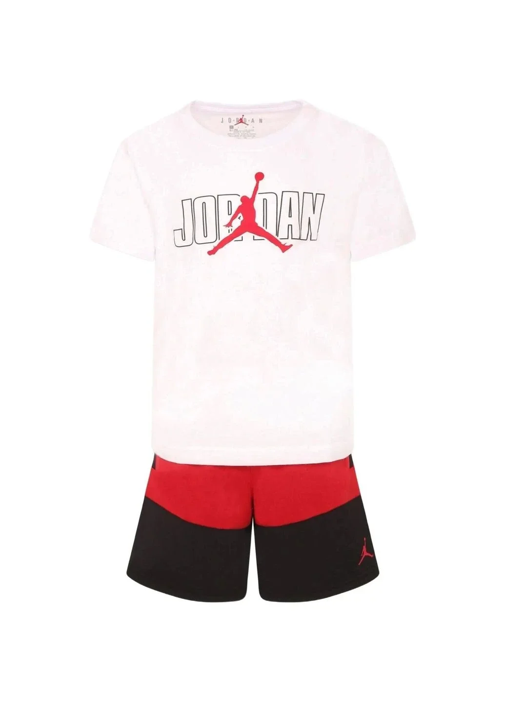 Спортивний костюм дитячий Jordan 2-Piece Stacked Mixed Set White/Red (85D767-R78)