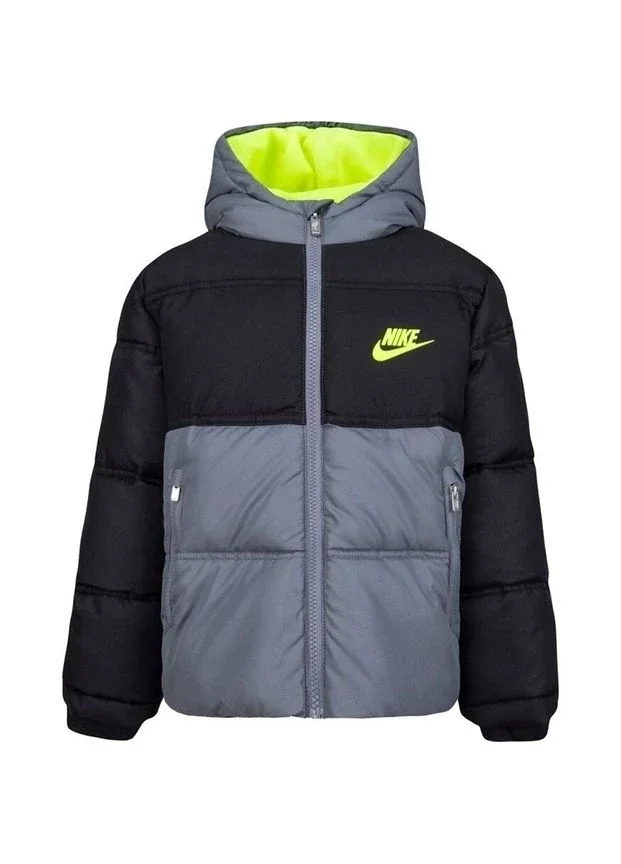Куртка дитяча Nike Colorblock Puffer Black/Grey (86K910-023)