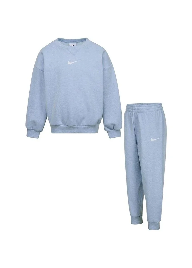 Спортивний костюм дитячий Nike Essential Fleece Crew Light Blue (86M188-BG6)