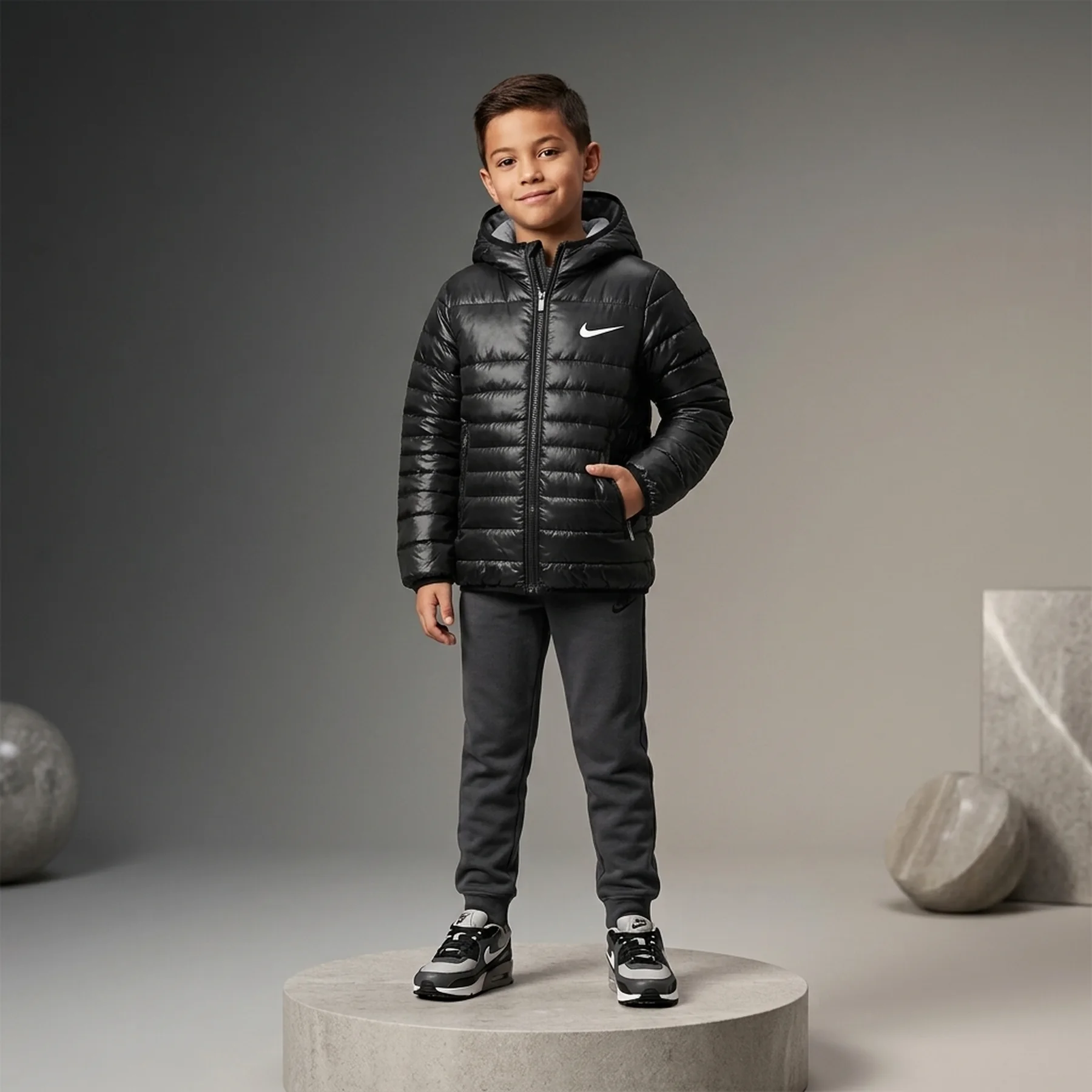 Куртка дитяча Nike Sportswear Fill Quilted Black (86M362-023)
