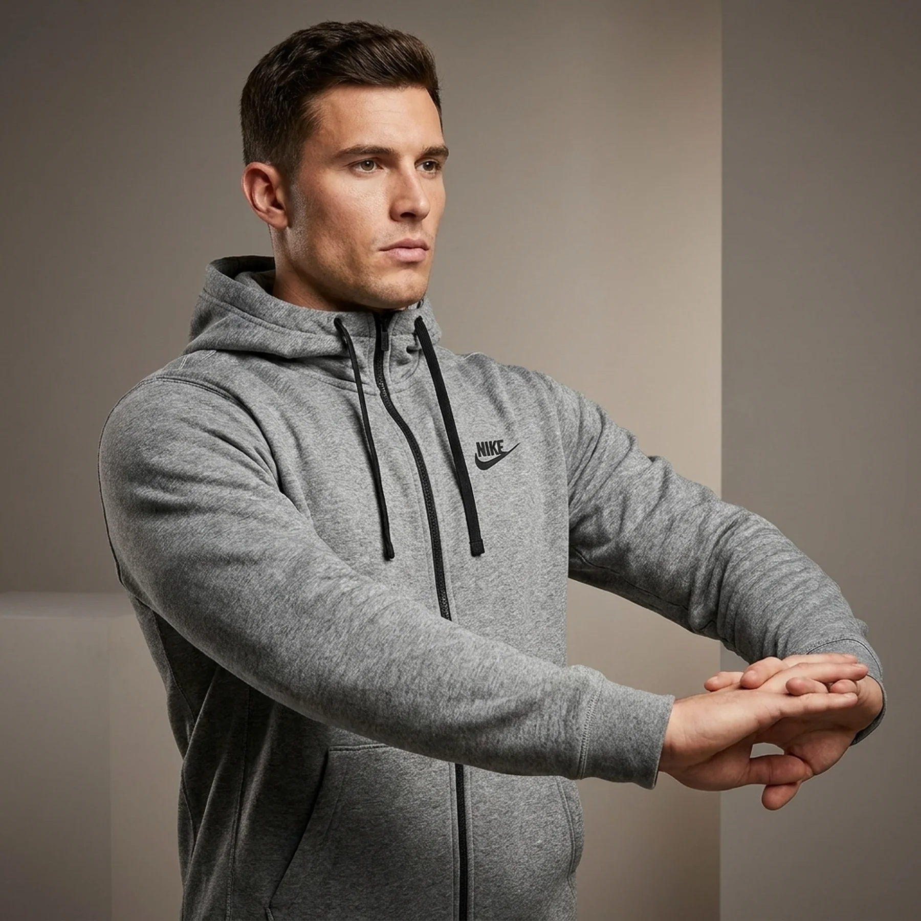 Кофта чоловіча Nike Therma-Fit Full-Zip Fitness Top (DQ4830-063)