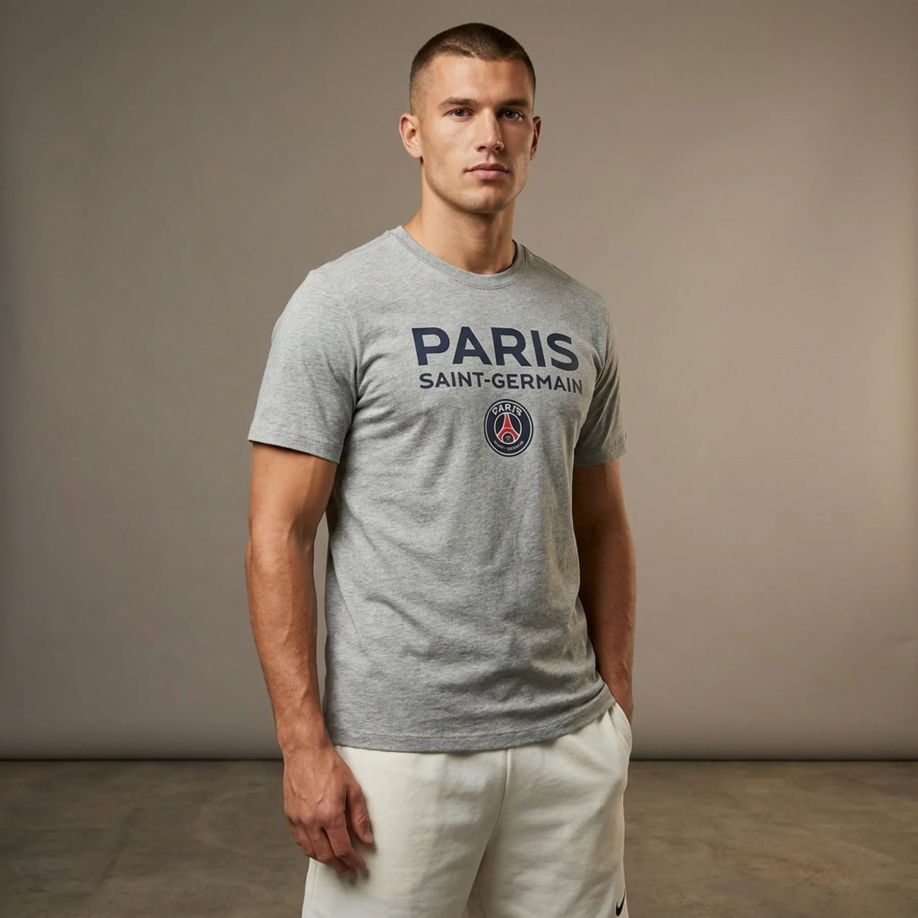 Футболка чоловіча Nike T-Shirt Psg M Nk Rlgd Tee Grey (FD1070-063)