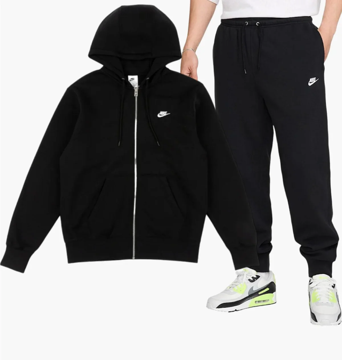 Спортивний костюм чоловічий Nike Club Bb Black (FN3861-010__FN3787-010)