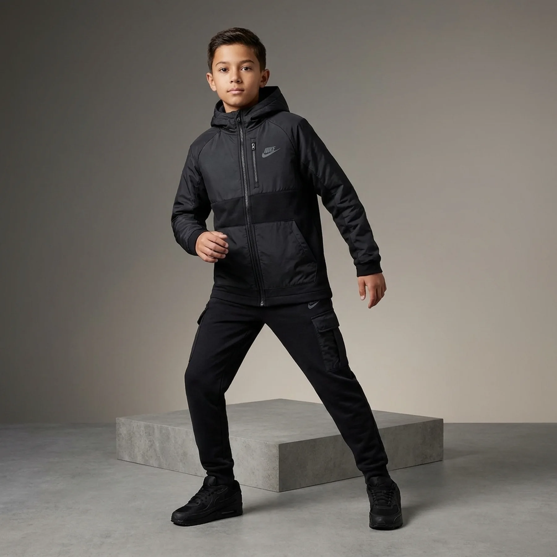 Толстовка дитяча Nike Nsw City Utility Grey HF4208-010