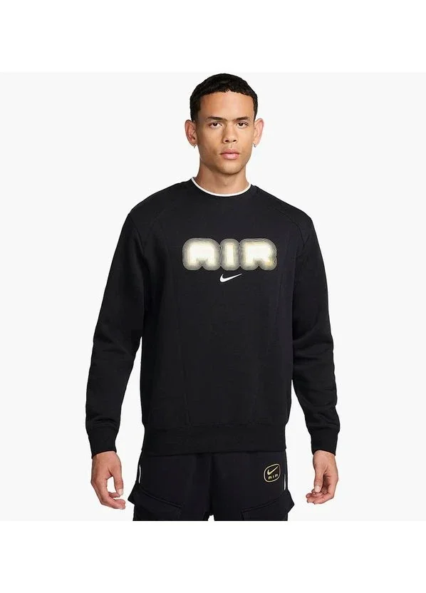 Кофта чоловіча Nike Air Fleece Crew-Neck Sweatshirt Black (HM0177-010)
