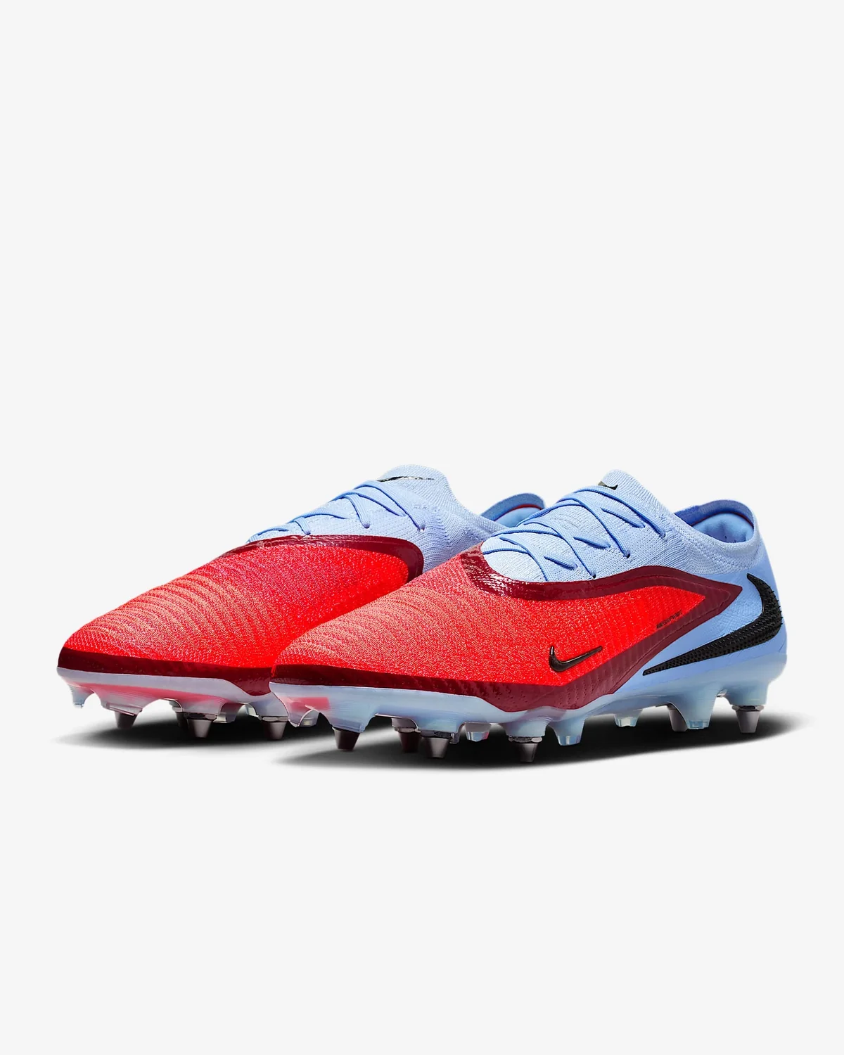 Бутси унісекс Nike Phantom 6 Low Elite Sg-Pro Red/Light Blue (HV8988-400)