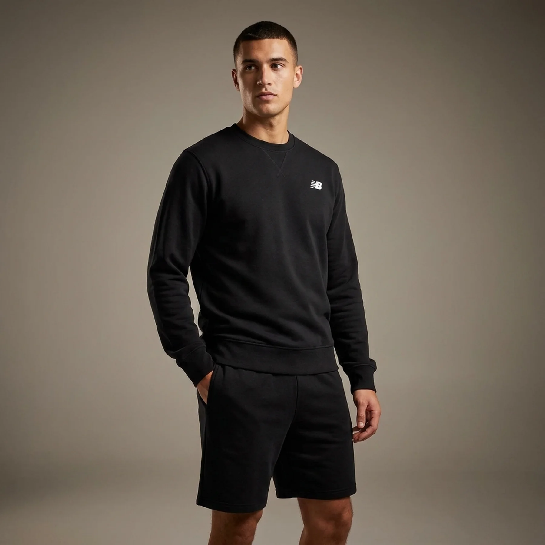 Світшот Sport Essentials French Terry MT41507BK New Balance S Чорний