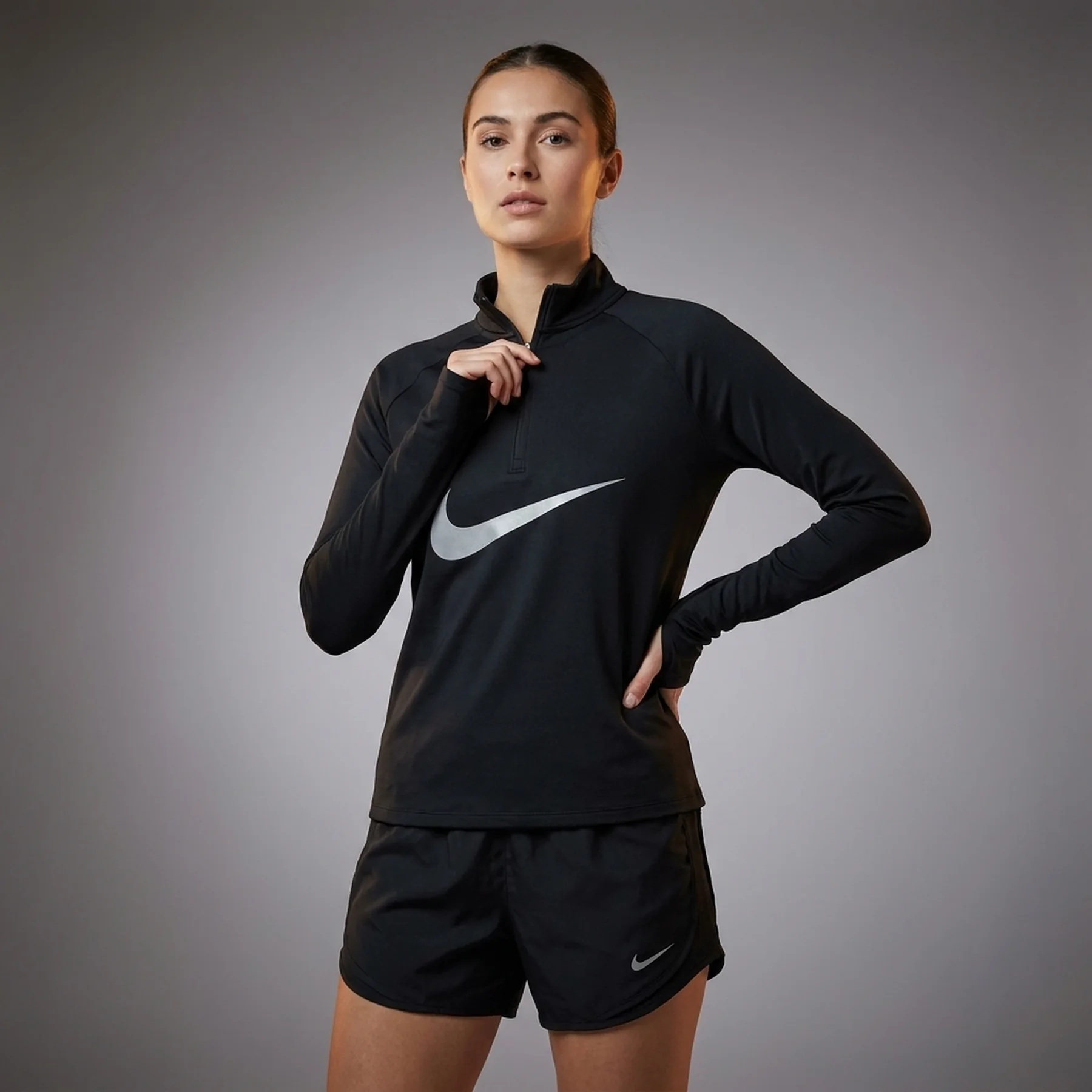 Кофта жіночі Nike Dri-Fit Swoosh Top (DX0952-010)