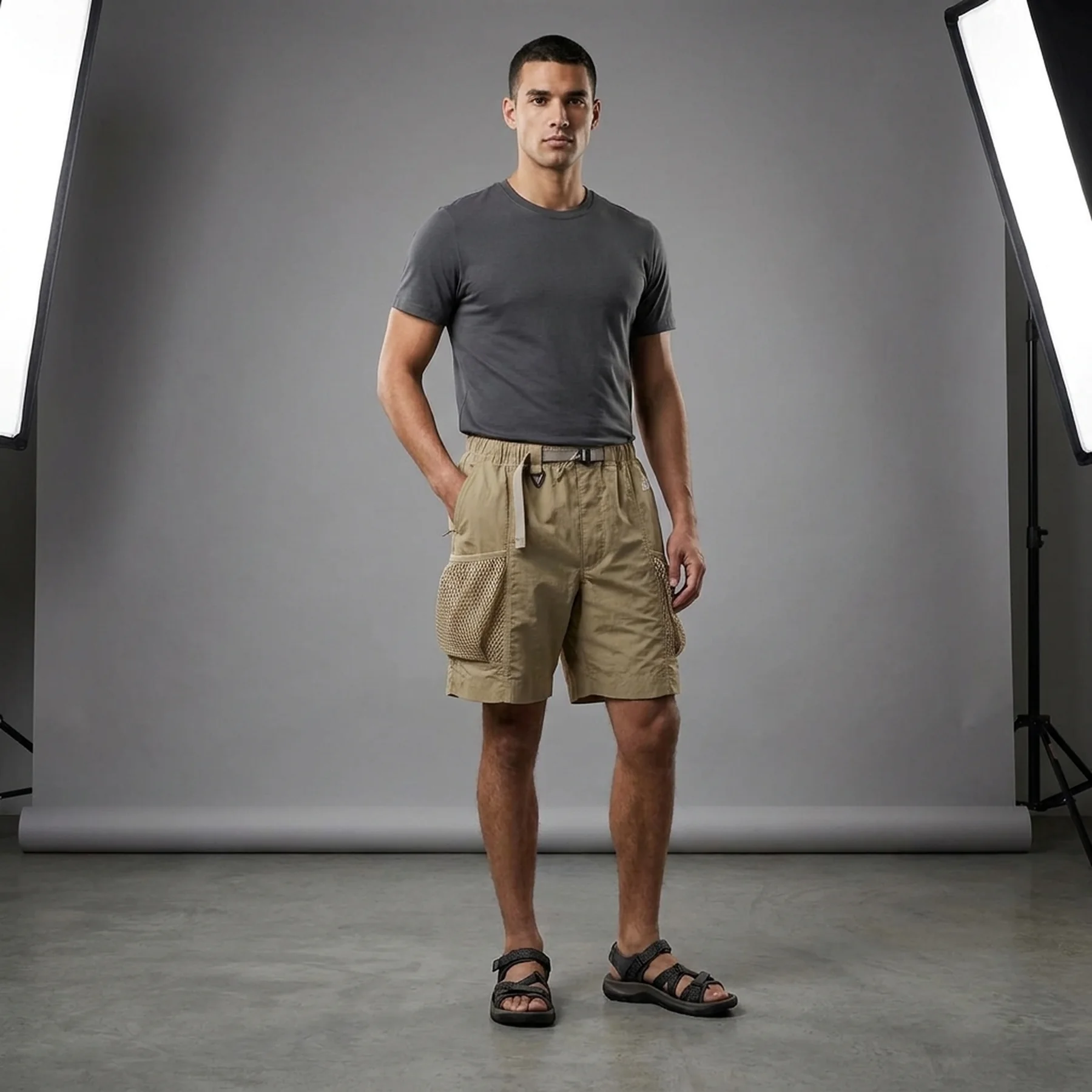 Шорти nike acg "snowgrass" cargo shorts khaki
